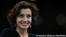 Audrey Azoulay, Director general of the UNESCO, at the Paris Peace Forum, an event that is a part of the commemoration ceremonies to mark the centenary of the 1918 Armistice, at the Villette Conference Hall in Paris
The Paris Peace Forum was created to
bring together all actors of global
governance to strengthen multilateralism
and international cooperation. On Sunday, November 11, 2018, in Paris, France. (Photo by Artur Widak/NurPhoto) | Keine Weitergabe an Wiederverkäufer.