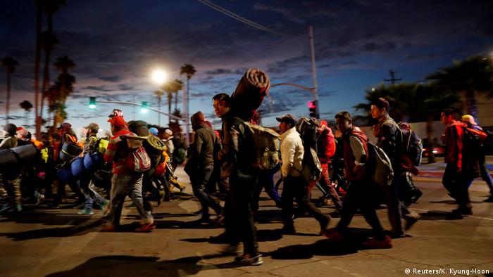 The so-called migrant caravan in Mexico