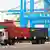 China Qingdao - Containerverladung im Hafen