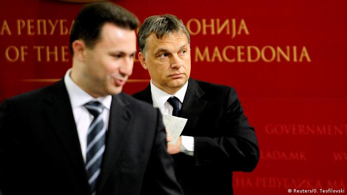 Nikola Gruevski und Viktor Orban