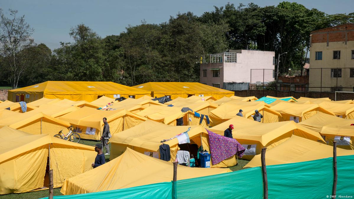 Kolumbien venezolanische Flüchtlinge in Bogotá | Flüchtlingslager "El Camino"