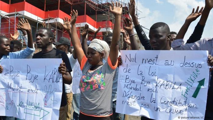 LUCHA protesters in the DRC