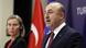 Federica Mogherini stares at Mevlut Cavusoglu during a press conference in Ankara Federica Mogherini stares at Mevlut Cavusoglu during a press conference in Ankara