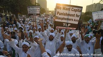 Proteste gegen Freilassung von Asia Bibi in Pakistan