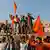 Hindus protestieren in Ayodhya, Indien