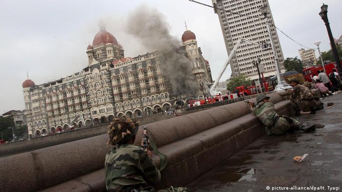 Indien Terroranschläge in Mumbai 2008 | Taj Mahal Palace Hotel (picture-alliance/dpa/H. Tyagi)