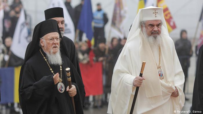 Patriarhul Ecumenic Bartolomeu I şi Patriarhul BOR Daniel