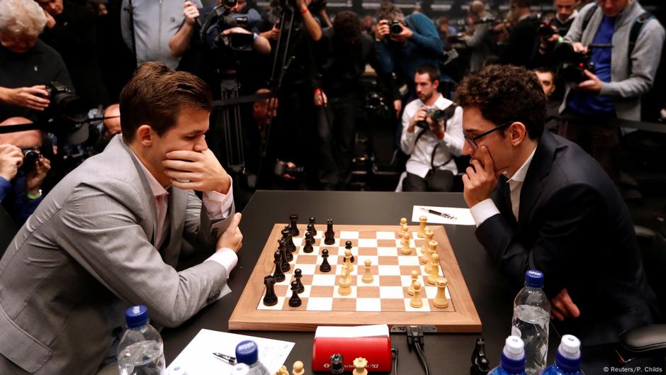 World chess championship: Carlsen defeats Caruana