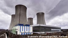 Presentation of new cooling ventilator towers that are now tested at nuclear power plant Dukovany and are aimed at raising the operation safety took place in Dukovany, Czech Republic, March 3, 2016. (CTK Photo/Lubos Pavlicek) |