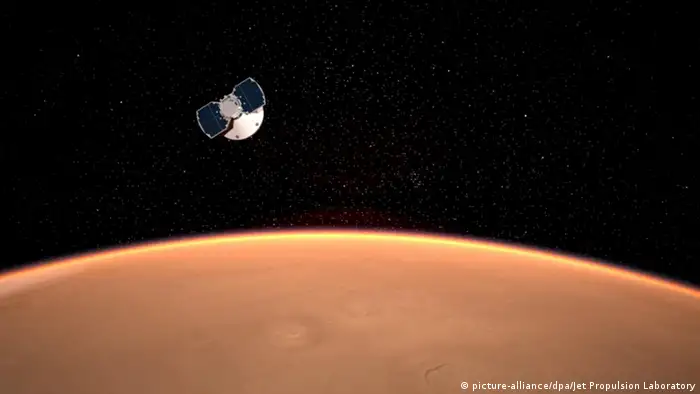 NASA-Robot lander «InSight» on approach to Mars 