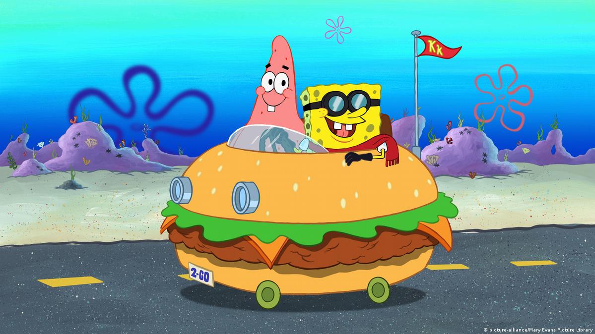 神模仿海绵宝宝跟章鱼哥的奇葩日常！, image size:1199x674