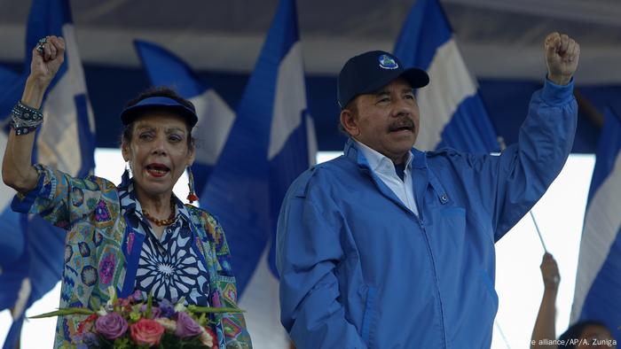 Daniel Ortega y su mujer Rosario Murillo, la pareja al mando de Nicaragua
