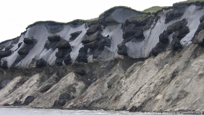 Melting of eternal ice in the Lena delta