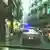 Italian police car in city street