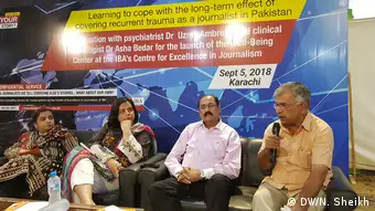 Traumazentrum für pakistanische Journalisten in Karachi