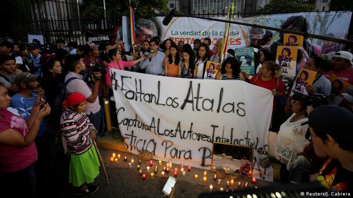 Honduras Demonstration & Solidarität mit Berta Caceres, ermordete Aktivistin