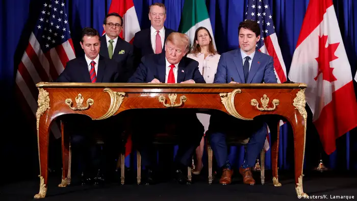 G20-Gipfel in Buenos Aires | USMCA-Abkommen | Pena Nieto & Trump & Trudeau