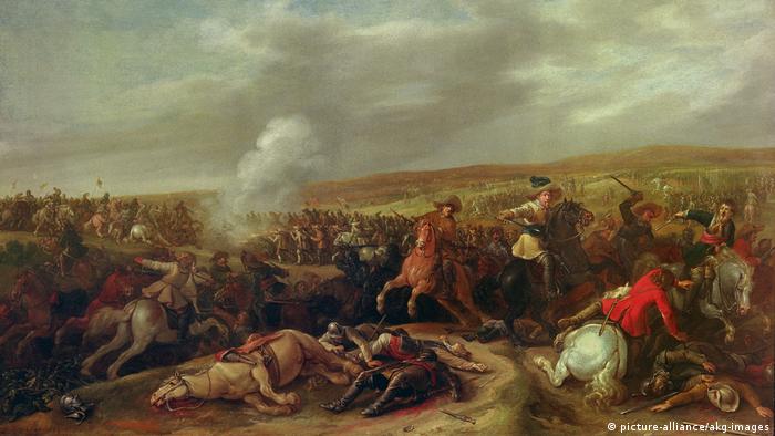 Gemälde von Gustav Adolf | Schlacht bei Dirschau/Jonghe (picture-alliance/akg-images)