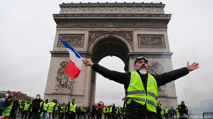 Gelbwesten-Protest in Paris