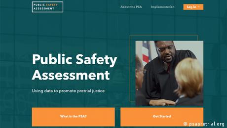 Screenshot Public Safety Assessment PSA (Foto: psapretrial.org)