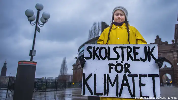 Swedish climate activist Greta Thunberg (picture-alliance/DPR/H. Franzen)