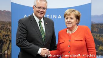 G20-Gipfel in Argentinien - Merkel Scott Morrison