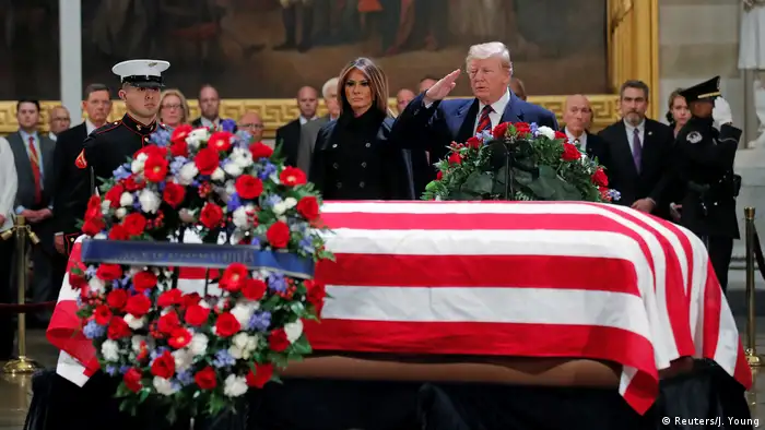 Washington Trauerfeier George H.W. Bush Donald Trump