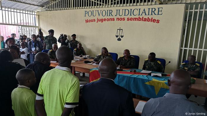 Le procès a eu lieu devant un tribunal militaire à Goma