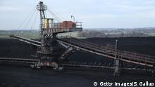 PAWLOWICE, POLAND - NOVEMBER 30: High-grade coal lies in a heap before transport at the KWK Pniowek coal mine on November 30, 2018 in Pawlowice, Poland. The mine, owned by Polish mining company JSW, is Poland's largest coal mine, with 3,900 miners descending below ground to churn out 13.5 thousand tons of high-grade coal each day that will be destined for coking at steel mills across Europe. The United Nations COP 24 climate conference is scheduled to begin this Sunday at nearby Katowice. (Photo by Sean Gallup/Getty Images)