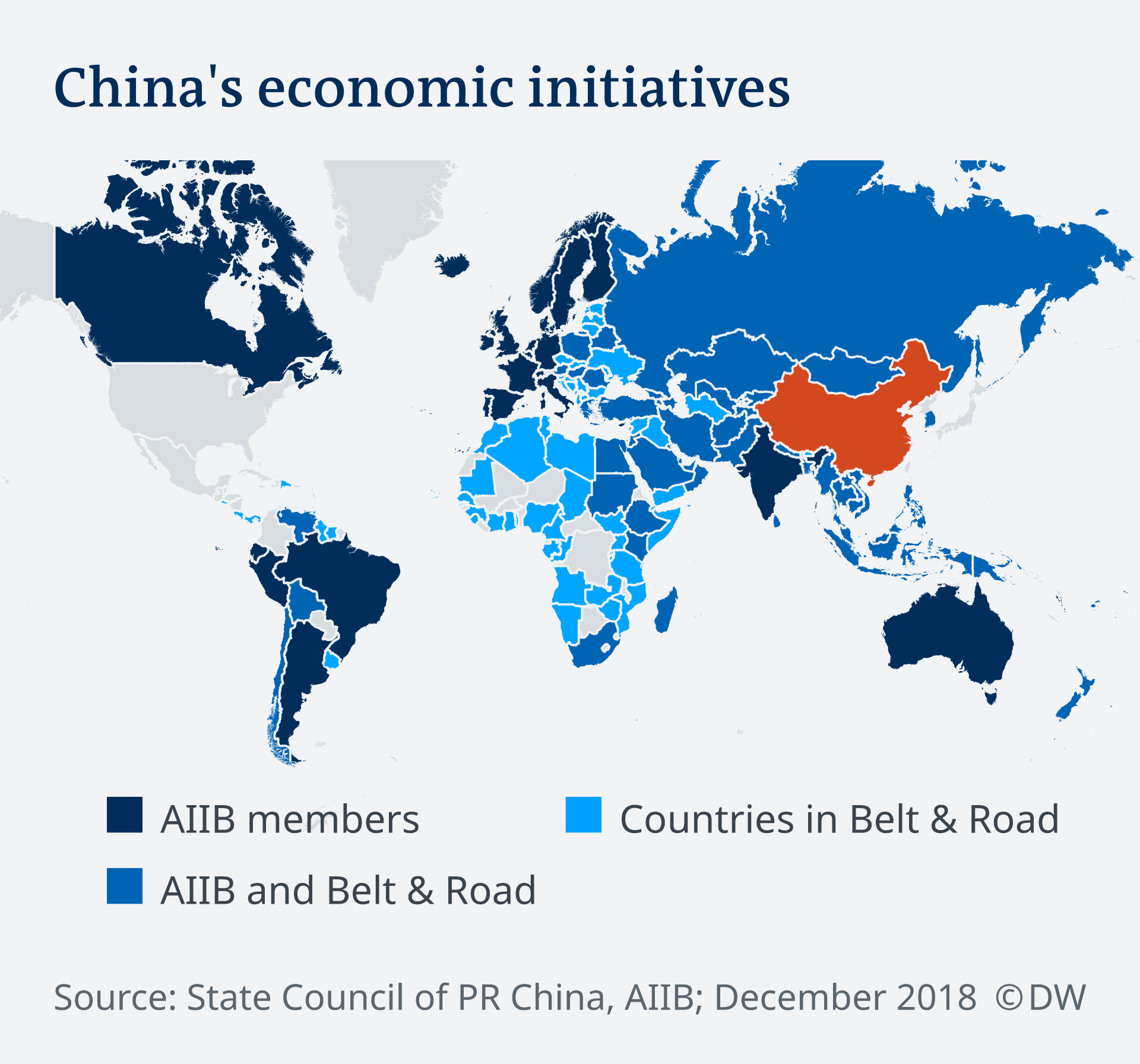 Infografik Chinas Wirtschaftsinitiativen EN