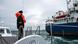 The coast guard checks a vessel in the Kerch Strait The coast guard checks a vessel in the Kerch Strait
