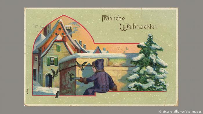 Рождественская почтовая открытка, 1900 год
