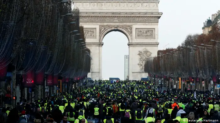 Frankreich Protest der Gelbwesten in Paris