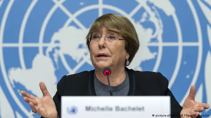 Michelle Bachelet spricht zum 70. Jahrestag der Erklärung der Menschenrechte