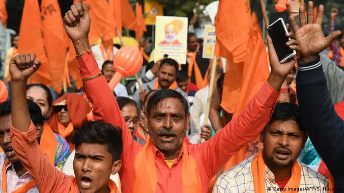 Hindu nationalists protest 