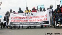 08.12.2018, Luanda+++Junge Arbeitslose protestieren in Angola
(c) DW/Borralho Ndomba
