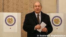 Wahlen in Armenien Präsident Armen Sarkissian