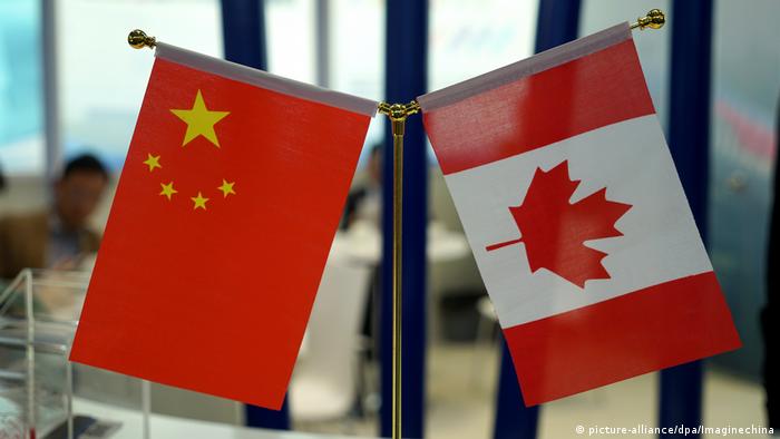 China Kanada Fahne