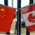 China Kanada Fahne