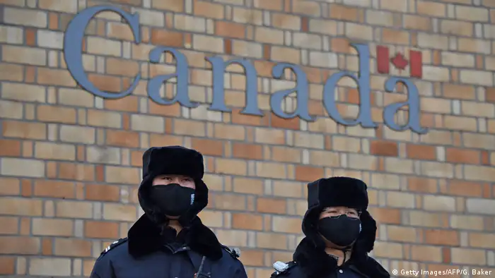 China Peking Botschaft Kanadas Polizei