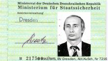 MfS-Hausausweis von Wladimir Putin