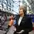 Theresa May addressing reporters at the EU summit in Brussels