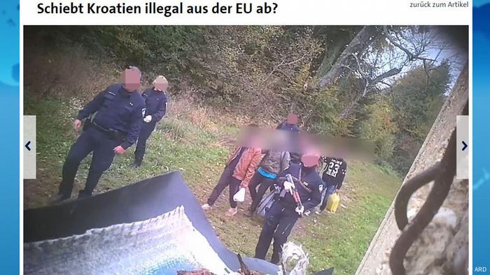 Footage of Croatian authorities deporting refugees without legal process