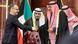 Heiko Maas in Kuwait - Bundesaußenminister, wird von Sabah Al-Khalid Al-Sabah, Außenminister des Staates Kuwait, begrüßt Heiko Maas in Kuwait - Bundesaußenminister, wird von Sabah Al-Khalid Al-Sabah, Außenminister des Staates Kuwait, begrüßt