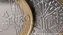 Moneda de euro francesa.