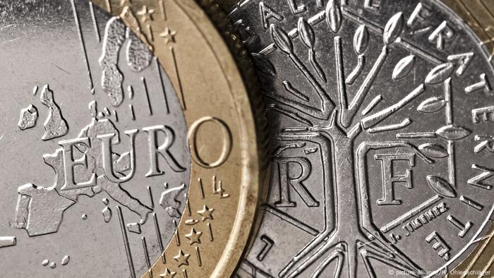 Moneda de euro francesa.