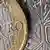 Vorder- und Rückseite einer französischen Euromünze