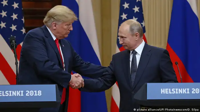 Händedruck Donald Trump Wladimir Putin
