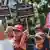 Thailand "Red Shirt" Demonstranten in Pattaya