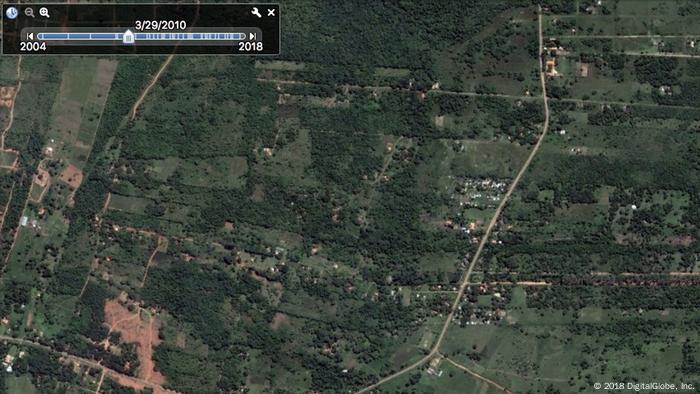 Informelle Siedlungen Südamerika Paraguay Asuncion (2018 DigitalGlobe, Inc.)